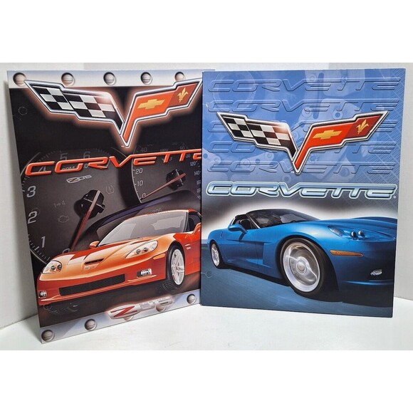 INNOVATIVE DESIGNS OFFICIAL GM PRODUCT CORVETTE & Z06 PORTFOLIO BINDER FOLDERS - Picture 1 of 7